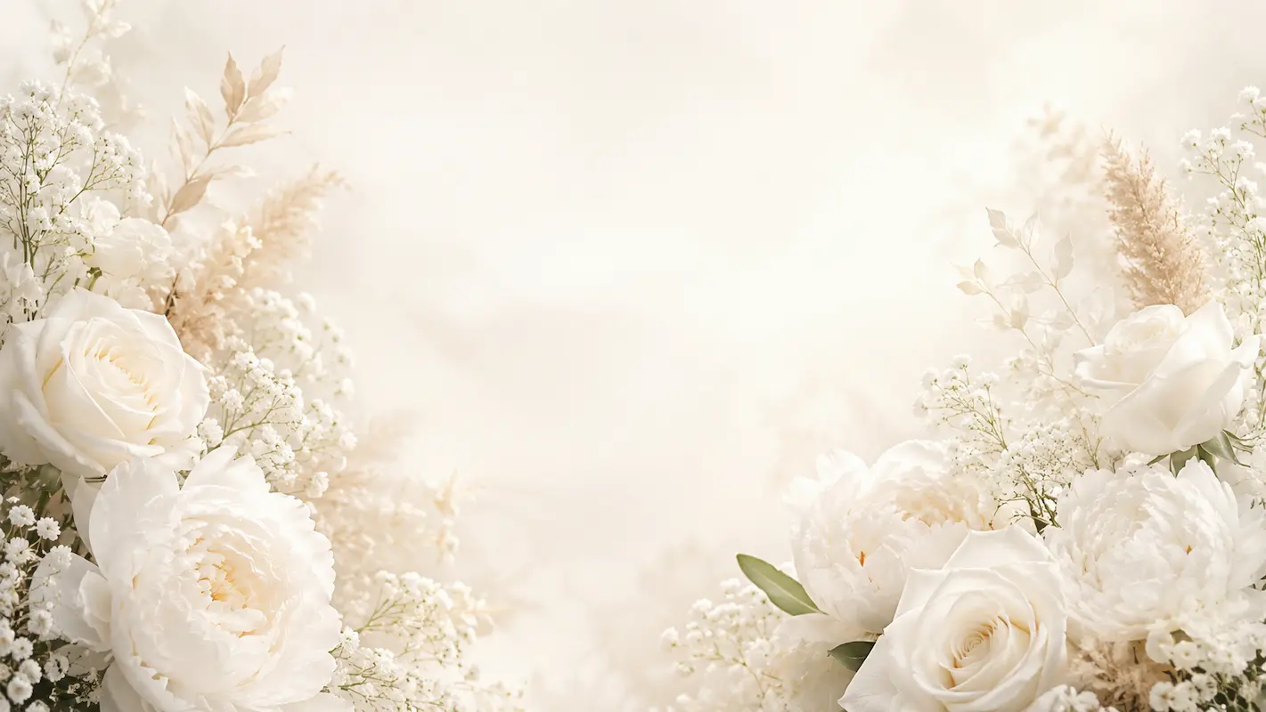 background whiteflowers
